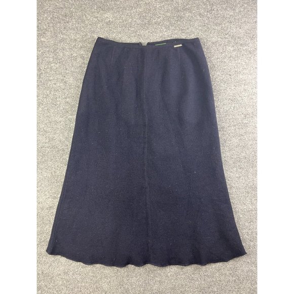 Geiger Skirts Vintage Geiger Wool Skirt Womens 46 Navy Blue Winter